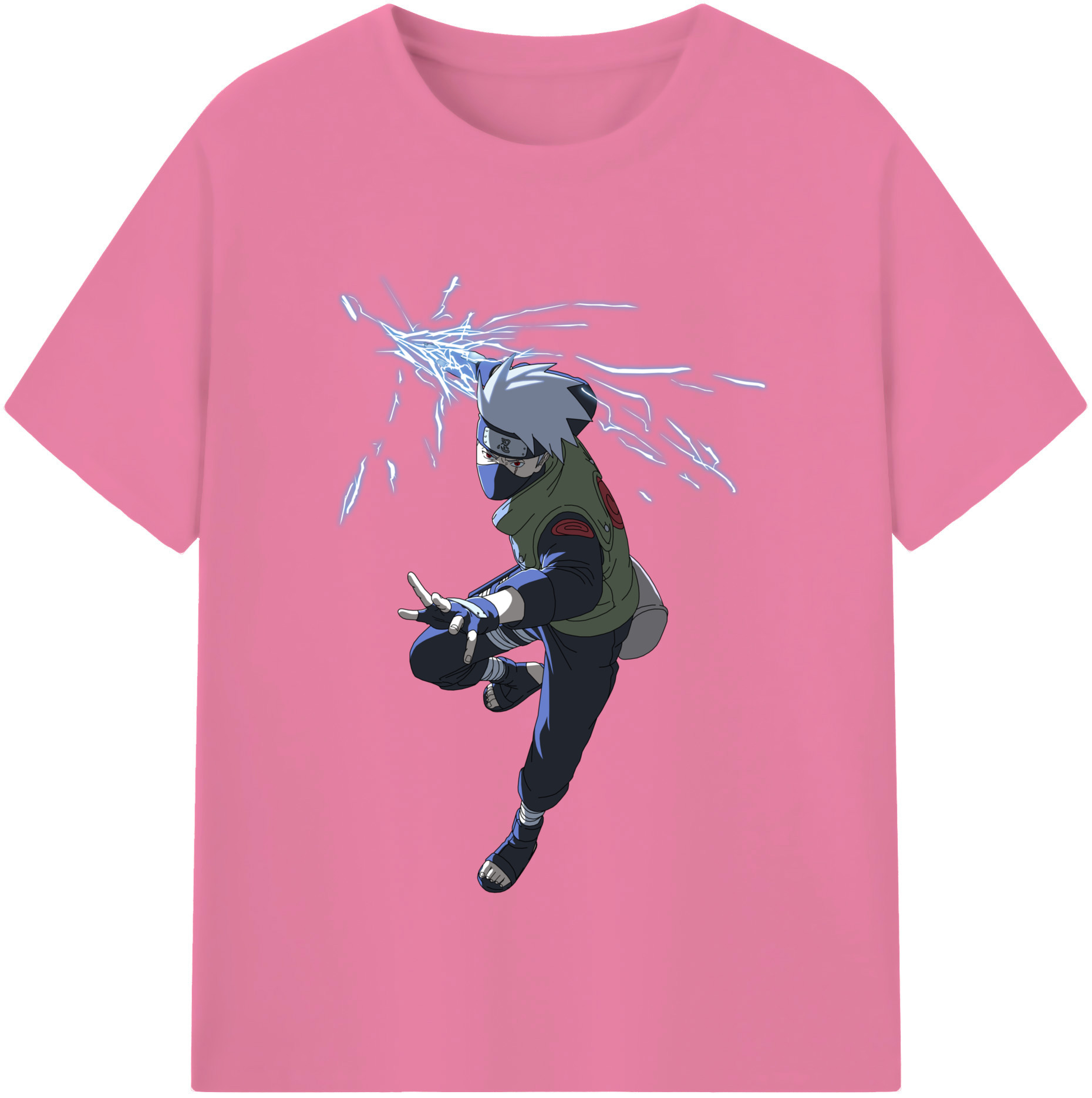 （画像用） NARUTO -ナルト- はたけ カカシ Hatake Kakashi 綿100％半袖Tシャツ（フロントプリント）